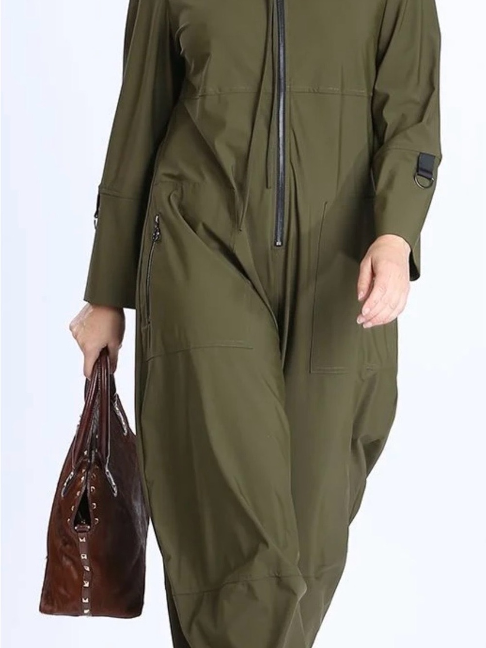 Olive Green Women's Utility Jumpsuit small  IC collection